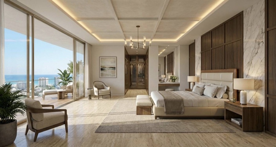 ห้องนอนหรูวิวทะเล